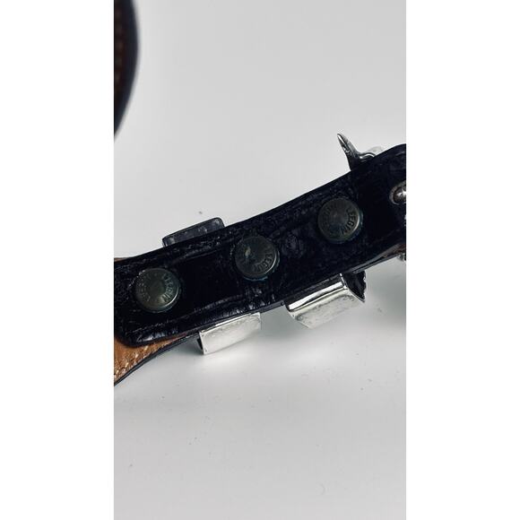 CR Navajo American Sterling Silver Ranger Belt Buckle Gilbert Ortega Galleries - Picture 6 of 13